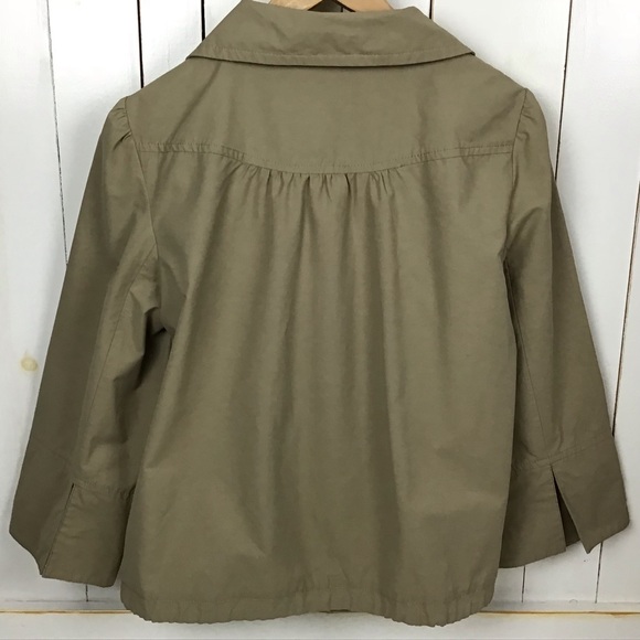 TRULLI Khaki Brown Cropped Jacket - Picture 3 of 4